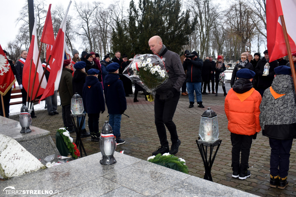 Uroczystości wyzwolenia Strzelna spod niemieckiej okupacji