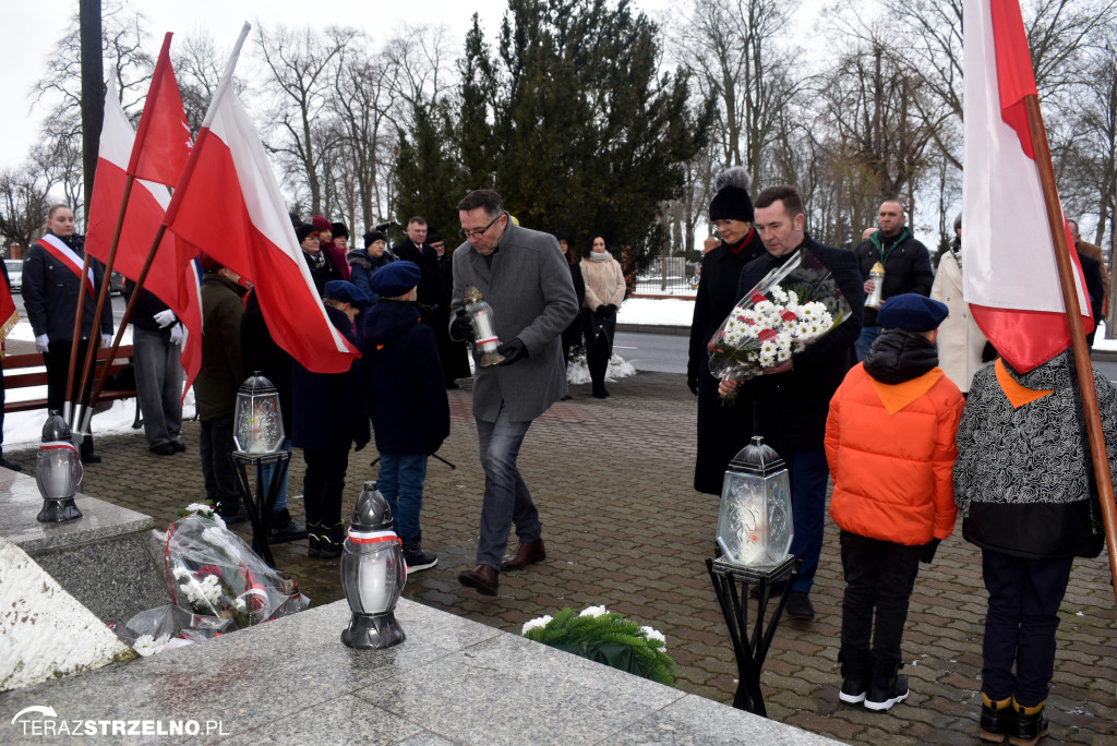 Uroczystości wyzwolenia Strzelna spod niemieckiej okupacji