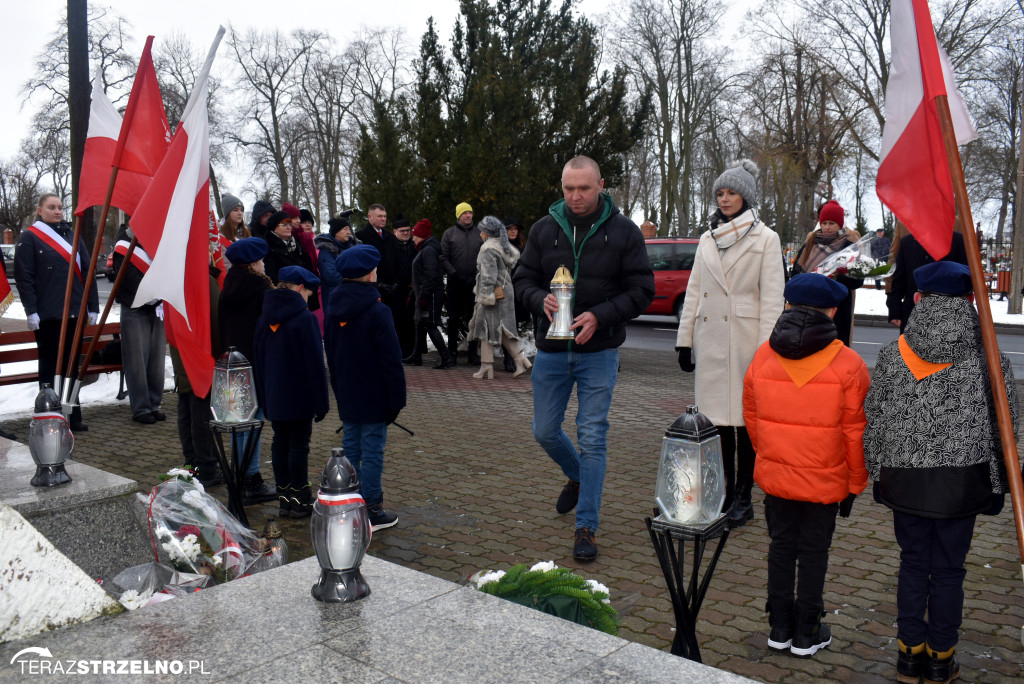 Uroczystości wyzwolenia Strzelna spod niemieckiej okupacji