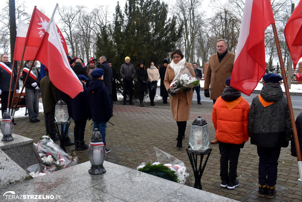 Uroczystości wyzwolenia Strzelna spod niemieckiej okupacji