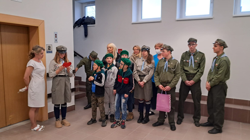Harcerze odwiedzili ZOL w Strzelnie, z okazji zbliżającego się w niedzielę Dnia Chorego