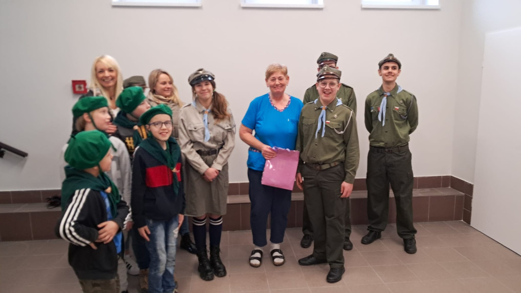 Harcerze odwiedzili ZOL w Strzelnie, z okazji zbliżającego się w niedzielę Dnia Chorego