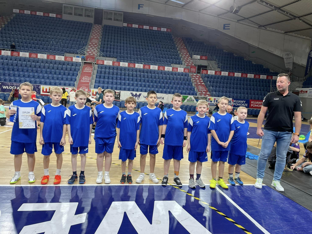 Ogólnopolski turniej WHYREST MINI HANDBALL CUP 2024. UKS Alfa 99 Strzelno na 7. miejscu