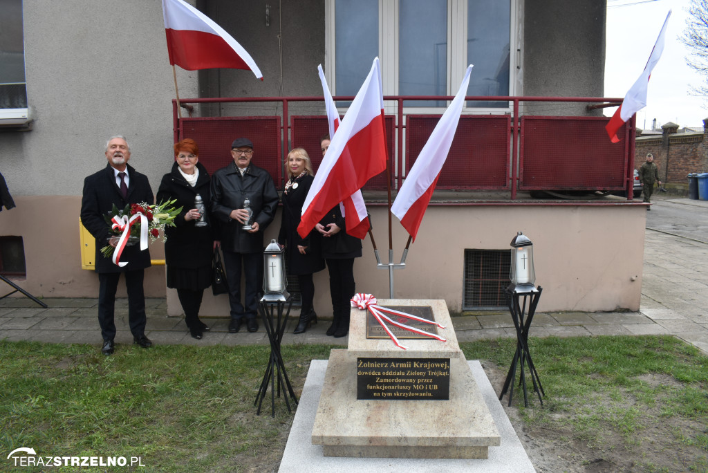 Uroczystość upamiętnienia zamordowanego w Strzelnie Żołnierza Niezłomnego  - Leona Wesołowskiego ps. Wichura