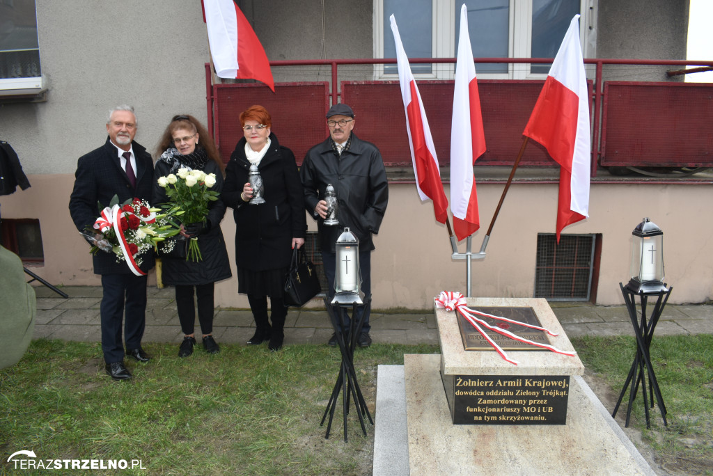 Uroczystość upamiętnienia zamordowanego w Strzelnie Żołnierza Niezłomnego  - Leona Wesołowskiego ps. Wichura