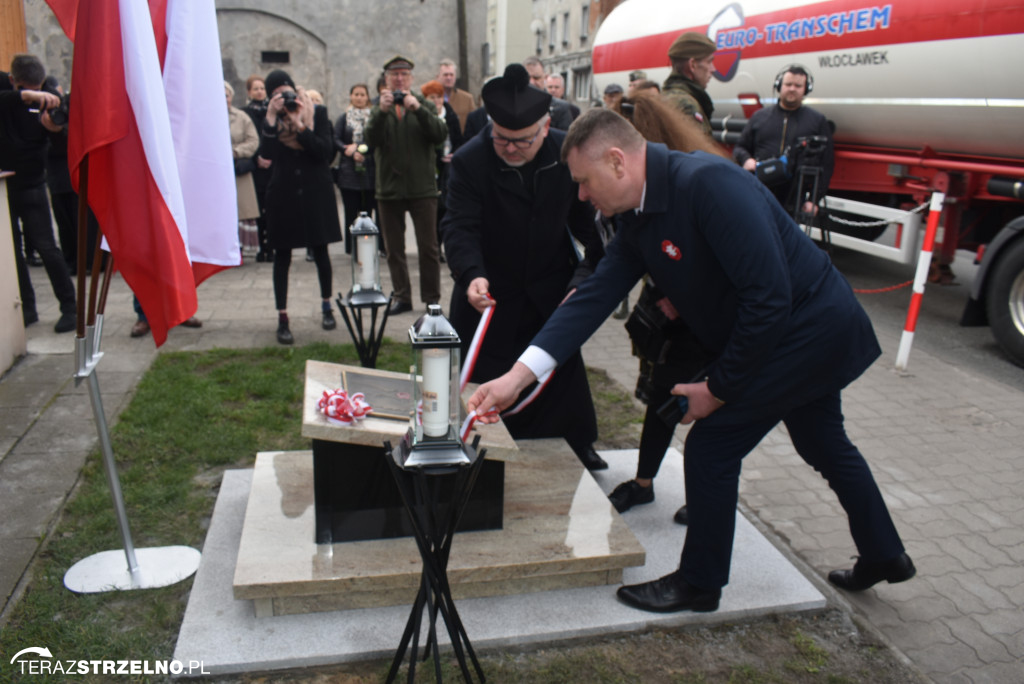 Uroczystość upamiętnienia zamordowanego w Strzelnie Żołnierza Niezłomnego  - Leona Wesołowskiego ps. Wichura