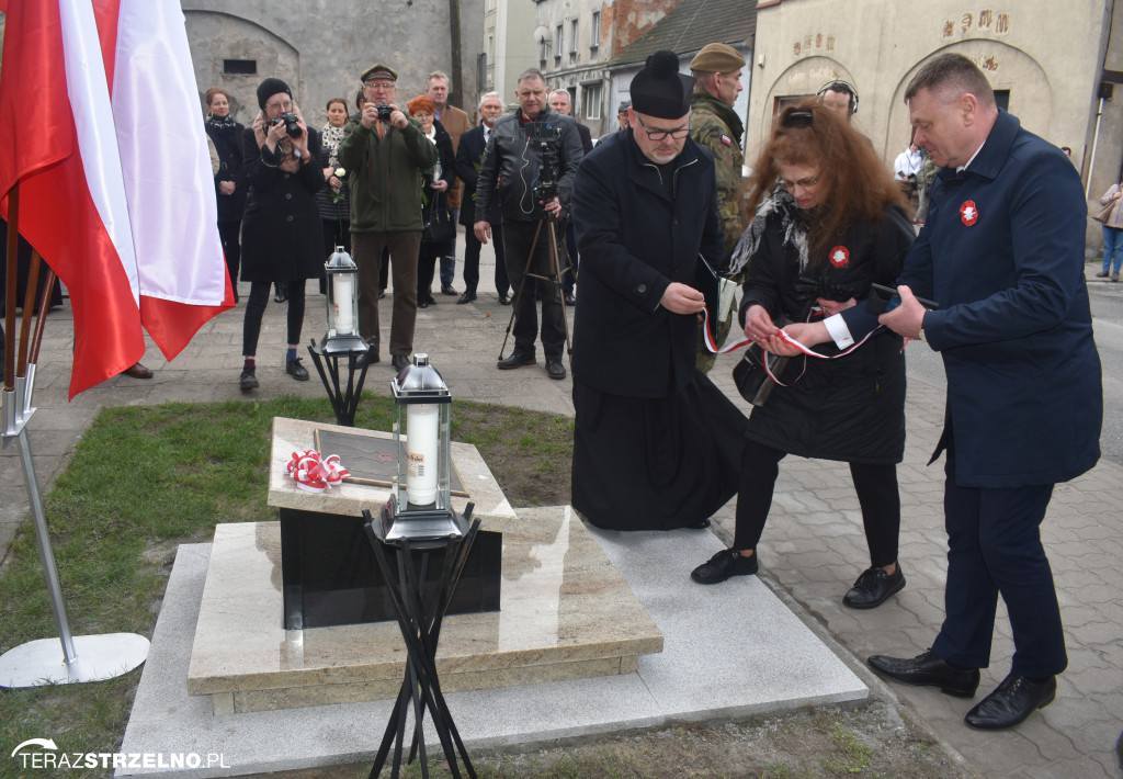 Uroczystość upamiętnienia zamordowanego w Strzelnie Żołnierza Niezłomnego  - Leona Wesołowskiego ps. Wichura