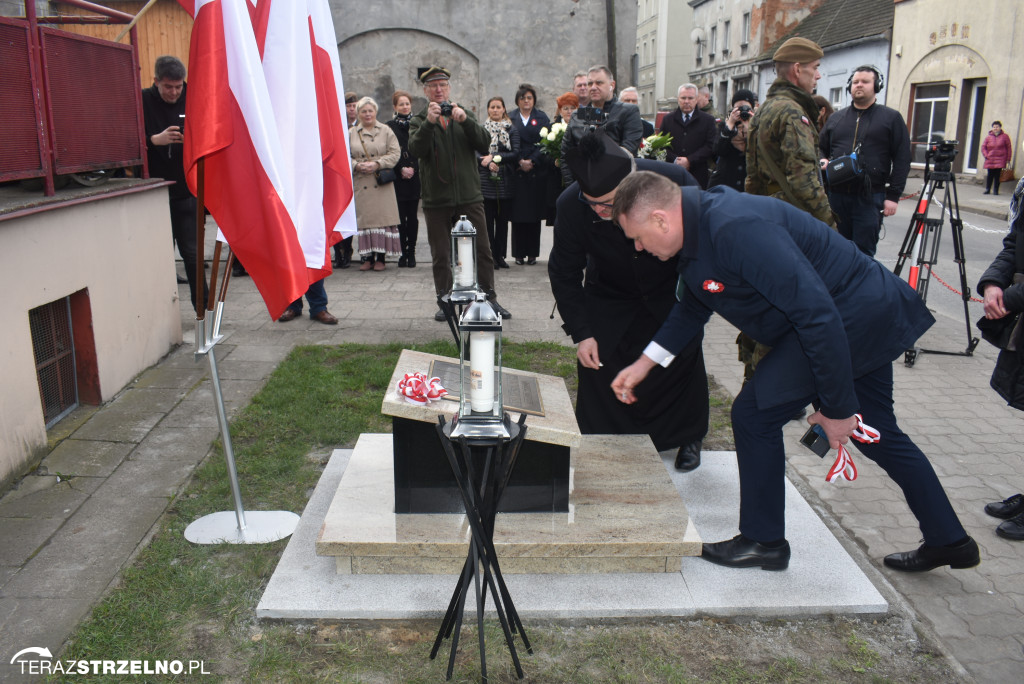 Uroczystość upamiętnienia zamordowanego w Strzelnie Żołnierza Niezłomnego  - Leona Wesołowskiego ps. Wichura