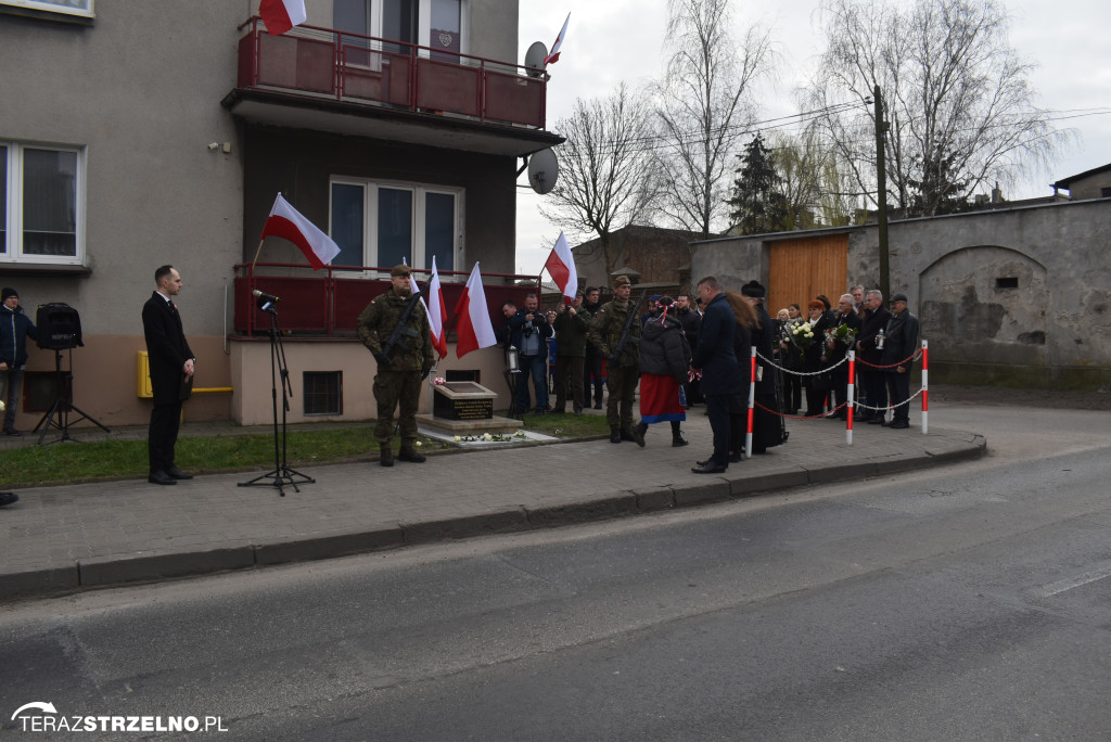 Uroczystość upamiętnienia zamordowanego w Strzelnie Żołnierza Niezłomnego  - Leona Wesołowskiego ps. Wichura