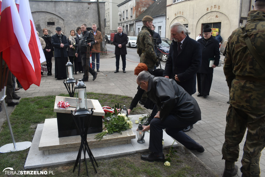 Uroczystość upamiętnienia zamordowanego w Strzelnie Żołnierza Niezłomnego  - Leona Wesołowskiego ps. Wichura