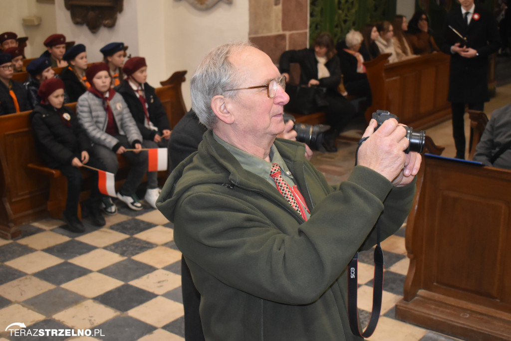 Uroczystość upamiętnienia zamordowanego w Strzelnie Żołnierza Niezłomnego  - Leona Wesołowskiego ps. Wichura