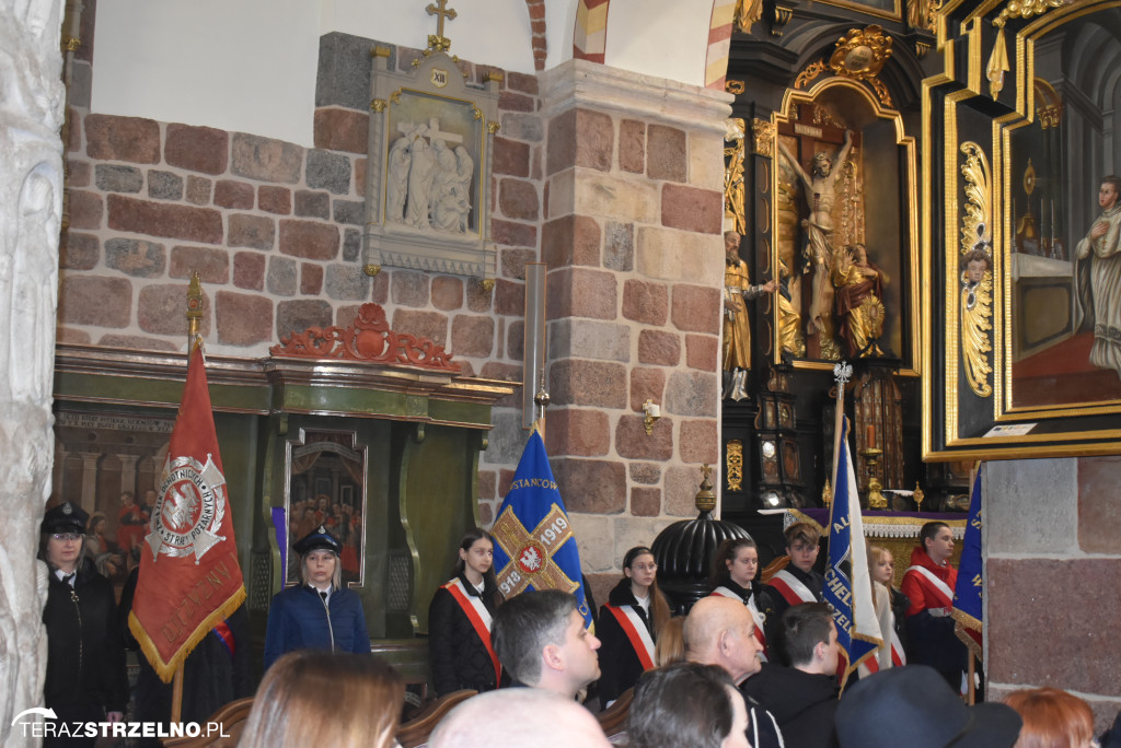 Uroczystość upamiętnienia zamordowanego w Strzelnie Żołnierza Niezłomnego  - Leona Wesołowskiego ps. Wichura