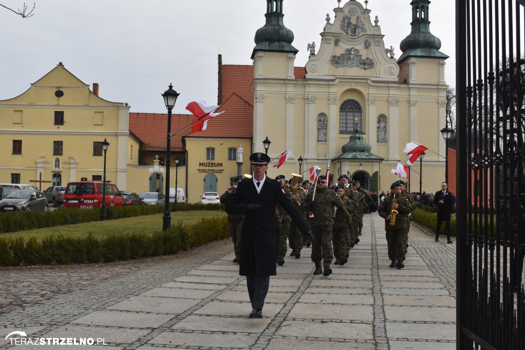 Uroczystość upamiętnienia zamordowanego w Strzelnie Żołnierza Niezłomnego  - Leona Wesołowskiego ps. Wichura