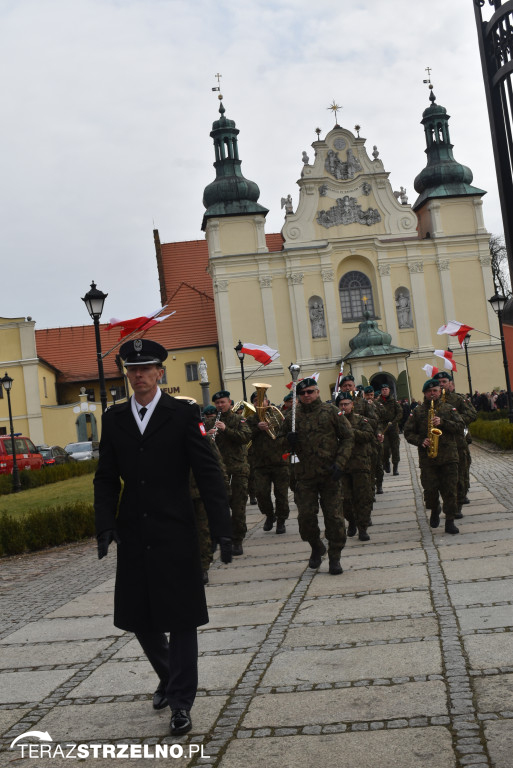 Uroczystość upamiętnienia zamordowanego w Strzelnie Żołnierza Niezłomnego  - Leona Wesołowskiego ps. Wichura