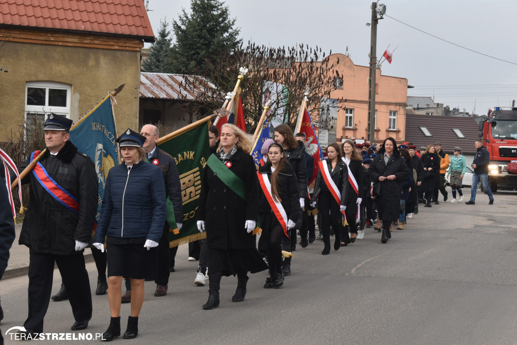 Uroczystość upamiętnienia zamordowanego w Strzelnie Żołnierza Niezłomnego  - Leona Wesołowskiego ps. Wichura