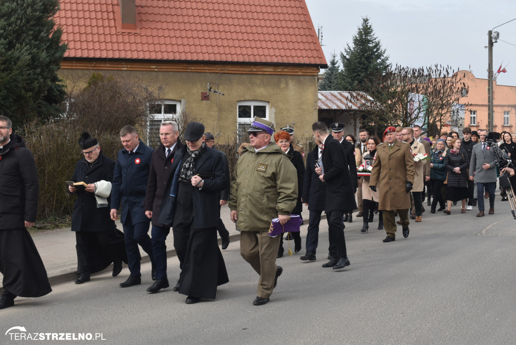 Uroczystość upamiętnienia zamordowanego w Strzelnie Żołnierza Niezłomnego  - Leona Wesołowskiego ps. Wichura