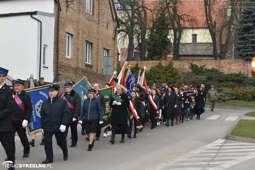 Uroczystość upamiętnienia zamordowanego w Strzelnie Żołnierza Niezłomnego  - Leona Wesołowskiego ps. Wichura