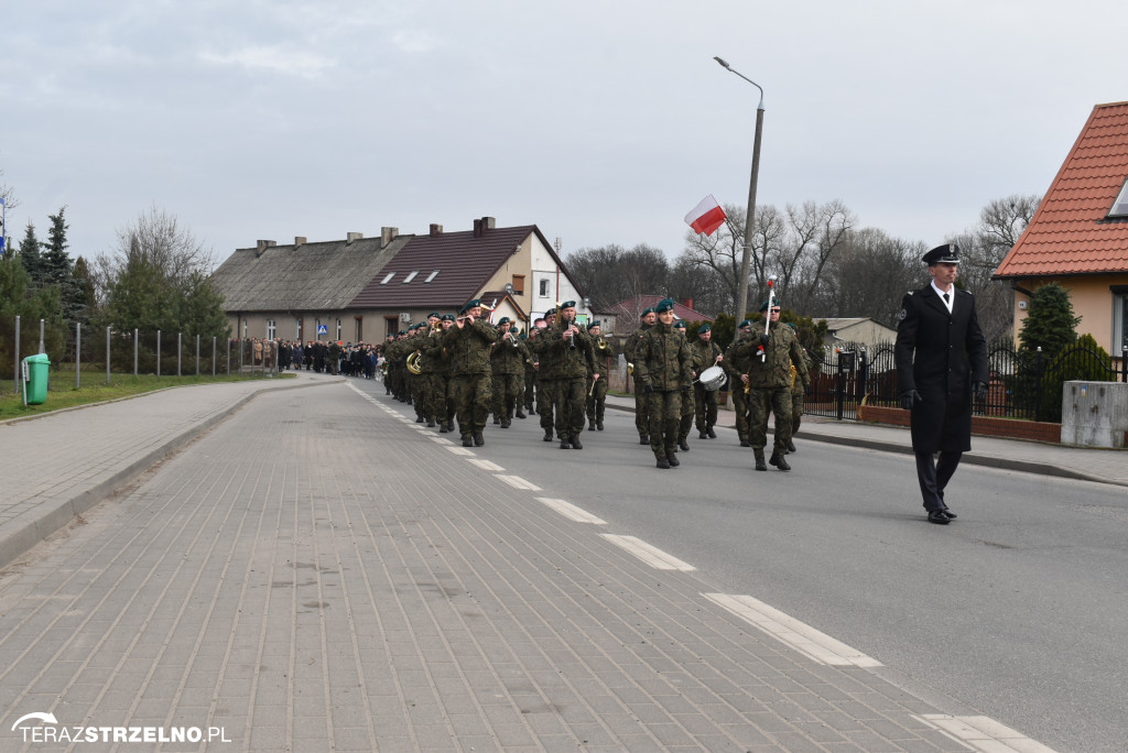 Uroczystość upamiętnienia zamordowanego w Strzelnie Żołnierza Niezłomnego  - Leona Wesołowskiego ps. Wichura