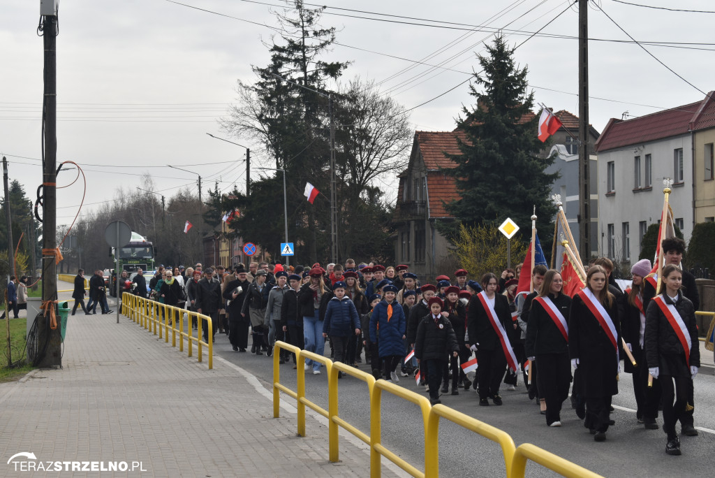 Uroczystość upamiętnienia zamordowanego w Strzelnie Żołnierza Niezłomnego  - Leona Wesołowskiego ps. Wichura