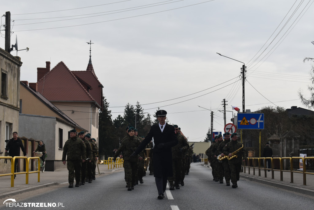 Uroczystość upamiętnienia zamordowanego w Strzelnie Żołnierza Niezłomnego  - Leona Wesołowskiego ps. Wichura