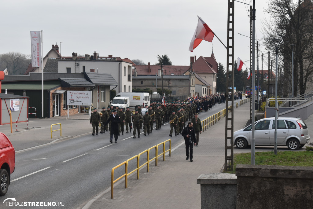 Uroczystość upamiętnienia zamordowanego w Strzelnie Żołnierza Niezłomnego  - Leona Wesołowskiego ps. Wichura