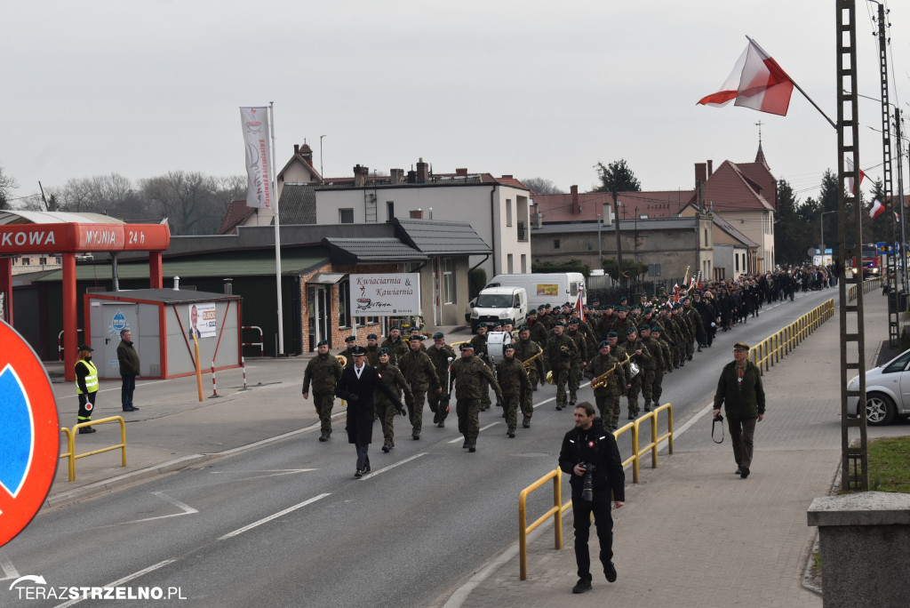 Uroczystość upamiętnienia zamordowanego w Strzelnie Żołnierza Niezłomnego  - Leona Wesołowskiego ps. Wichura