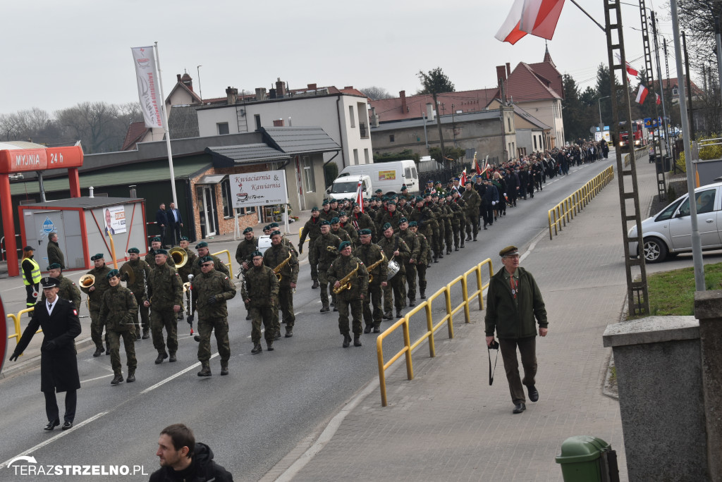 Uroczystość upamiętnienia zamordowanego w Strzelnie Żołnierza Niezłomnego  - Leona Wesołowskiego ps. Wichura