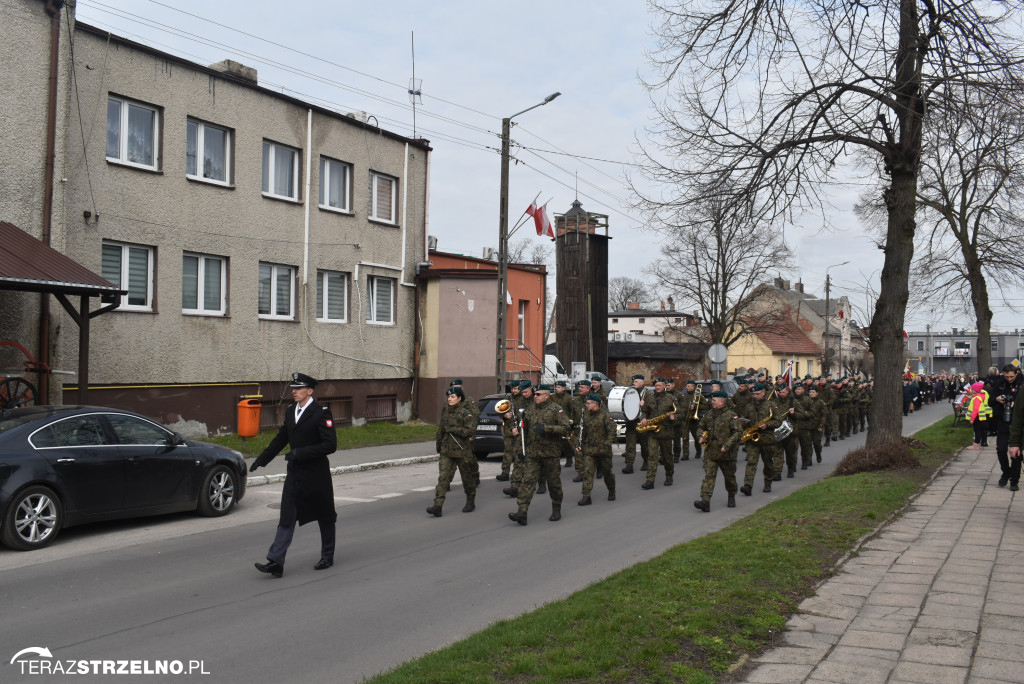 Uroczystość upamiętnienia zamordowanego w Strzelnie Żołnierza Niezłomnego  - Leona Wesołowskiego ps. Wichura