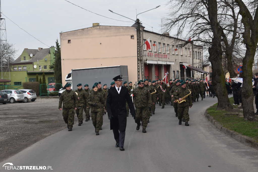 Uroczystość upamiętnienia zamordowanego w Strzelnie Żołnierza Niezłomnego  - Leona Wesołowskiego ps. Wichura