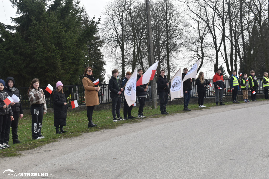 Uroczystość upamiętnienia zamordowanego w Strzelnie Żołnierza Niezłomnego  - Leona Wesołowskiego ps. Wichura