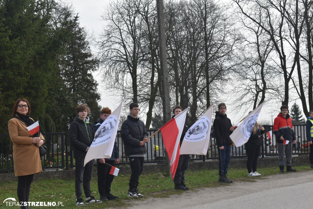 Uroczystość upamiętnienia zamordowanego w Strzelnie Żołnierza Niezłomnego  - Leona Wesołowskiego ps. Wichura