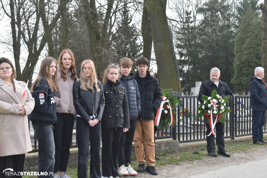 Uroczystość upamiętnienia zamordowanego w Strzelnie Żołnierza Niezłomnego  - Leona Wesołowskiego ps. Wichura