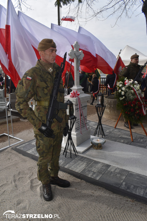 Uroczystość upamiętnienia zamordowanego w Strzelnie Żołnierza Niezłomnego  - Leona Wesołowskiego ps. Wichura