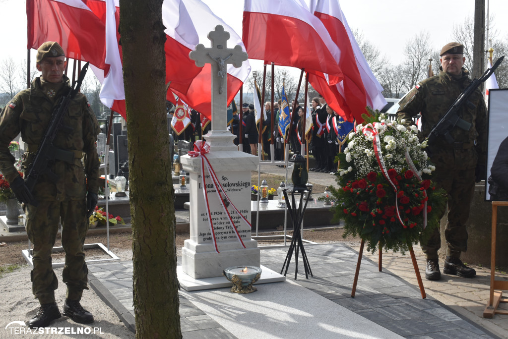 Uroczystość upamiętnienia zamordowanego w Strzelnie Żołnierza Niezłomnego  - Leona Wesołowskiego ps. Wichura