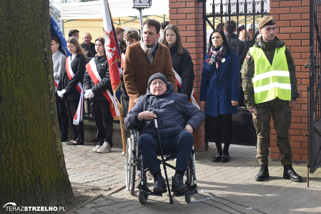 Uroczystość upamiętnienia zamordowanego w Strzelnie Żołnierza Niezłomnego  - Leona Wesołowskiego ps. Wichura