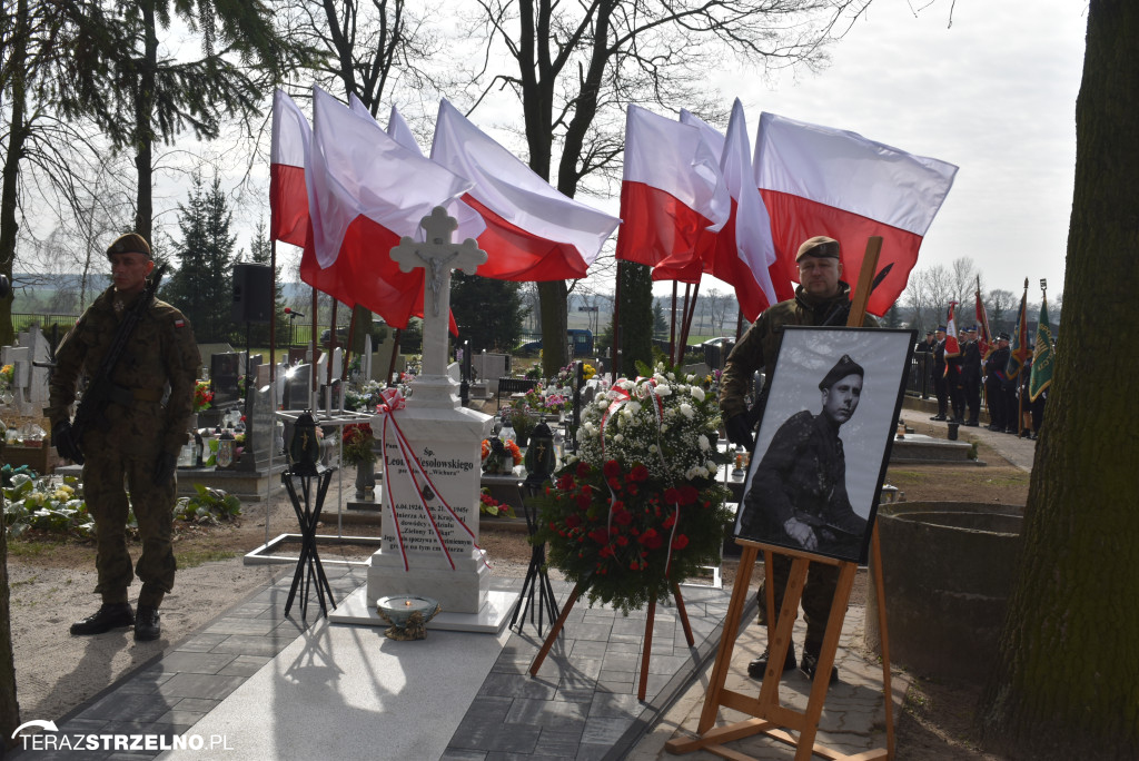 Uroczystość upamiętnienia zamordowanego w Strzelnie Żołnierza Niezłomnego  - Leona Wesołowskiego ps. Wichura