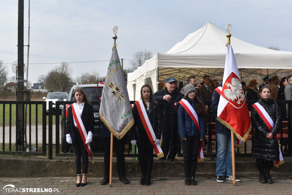 Uroczystość upamiętnienia zamordowanego w Strzelnie Żołnierza Niezłomnego  - Leona Wesołowskiego ps. Wichura