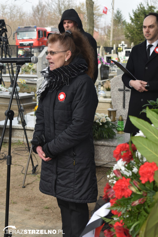 Uroczystość upamiętnienia zamordowanego w Strzelnie Żołnierza Niezłomnego  - Leona Wesołowskiego ps. Wichura