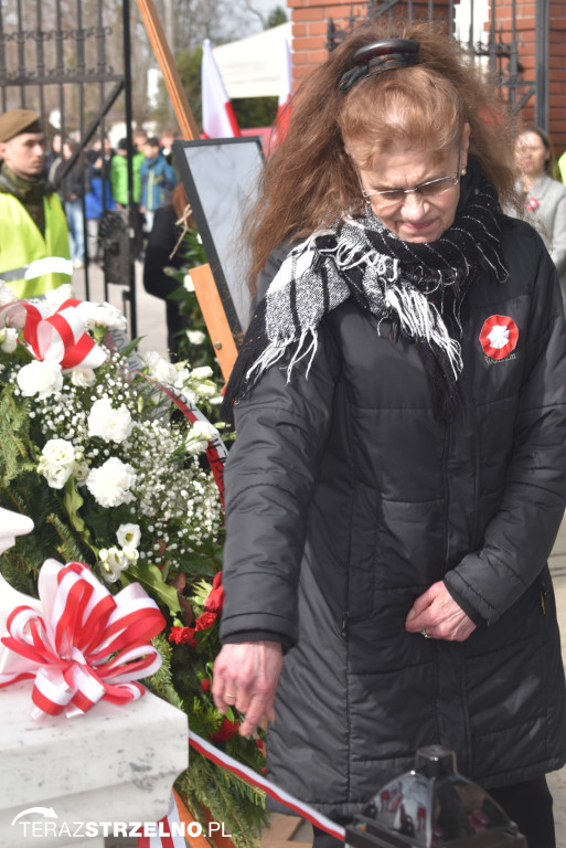 Uroczystość upamiętnienia zamordowanego w Strzelnie Żołnierza Niezłomnego  - Leona Wesołowskiego ps. Wichura