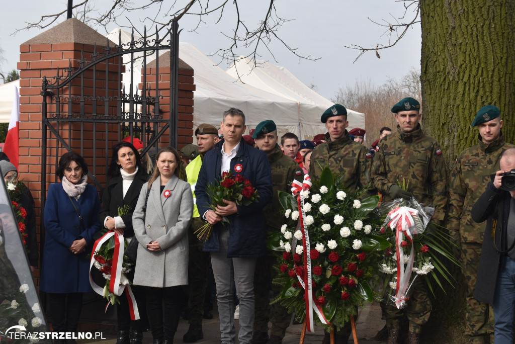 Uroczystość upamiętnienia zamordowanego w Strzelnie Żołnierza Niezłomnego  - Leona Wesołowskiego ps. Wichura