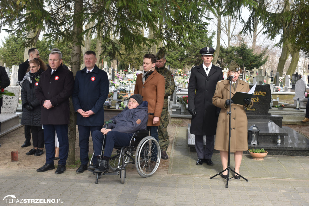 Uroczystość upamiętnienia zamordowanego w Strzelnie Żołnierza Niezłomnego  - Leona Wesołowskiego ps. Wichura