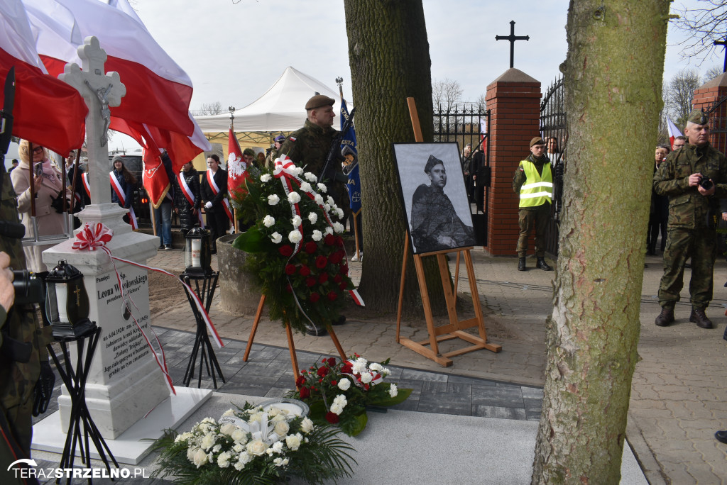 Uroczystość upamiętnienia zamordowanego w Strzelnie Żołnierza Niezłomnego  - Leona Wesołowskiego ps. Wichura