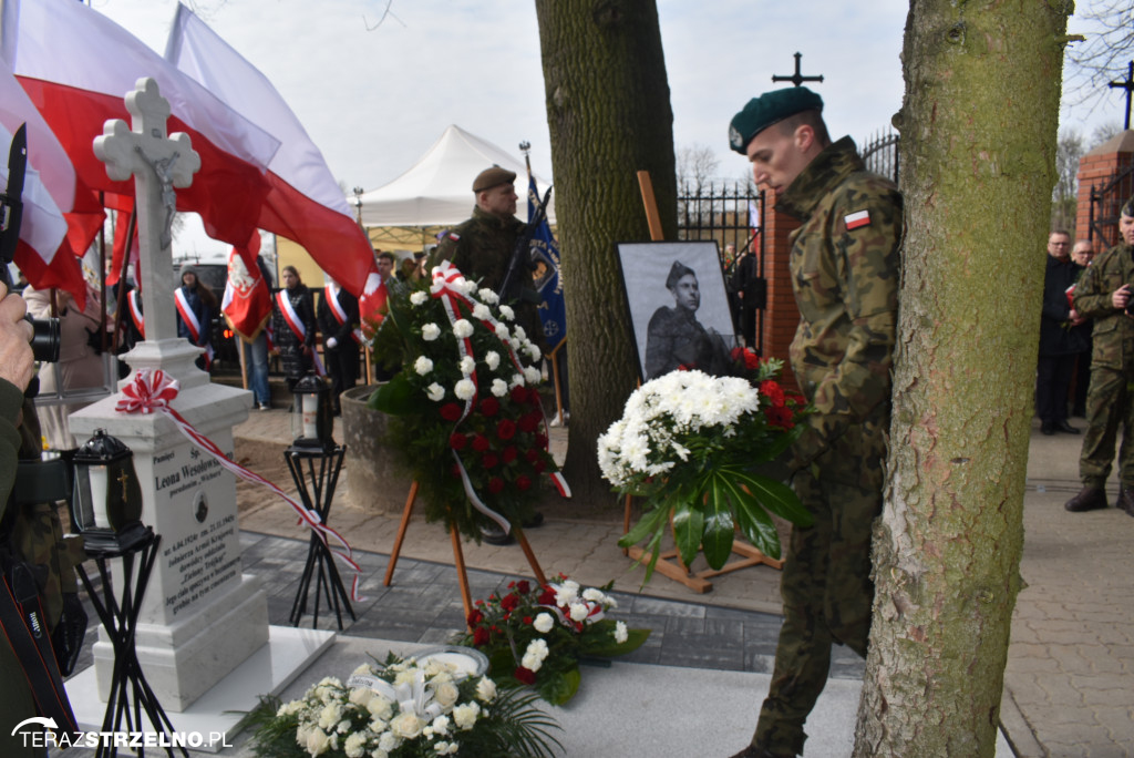 Uroczystość upamiętnienia zamordowanego w Strzelnie Żołnierza Niezłomnego  - Leona Wesołowskiego ps. Wichura