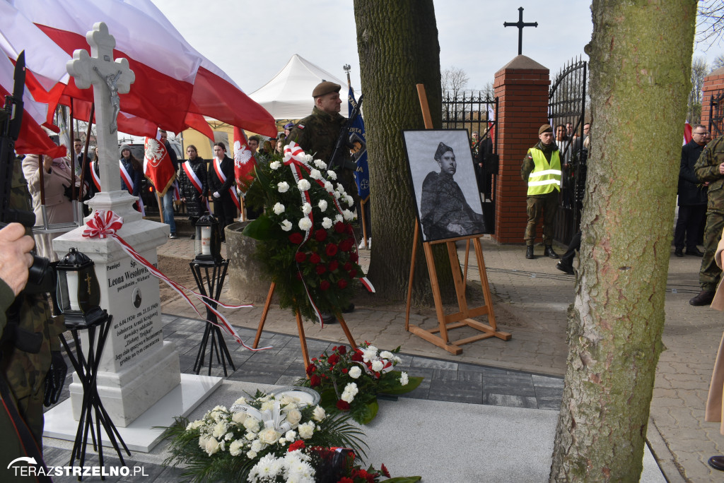 Uroczystość upamiętnienia zamordowanego w Strzelnie Żołnierza Niezłomnego  - Leona Wesołowskiego ps. Wichura