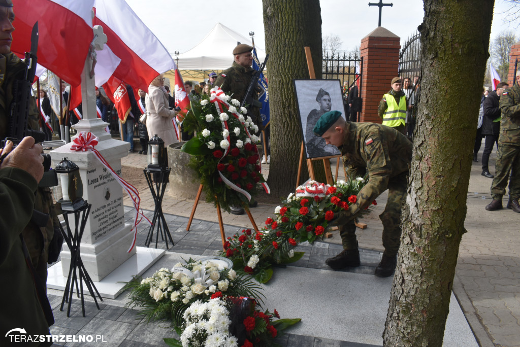 Uroczystość upamiętnienia zamordowanego w Strzelnie Żołnierza Niezłomnego  - Leona Wesołowskiego ps. Wichura