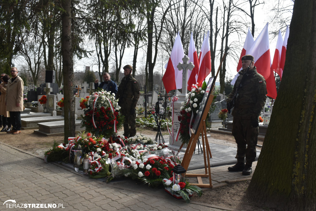 Uroczystość upamiętnienia zamordowanego w Strzelnie Żołnierza Niezłomnego  - Leona Wesołowskiego ps. Wichura