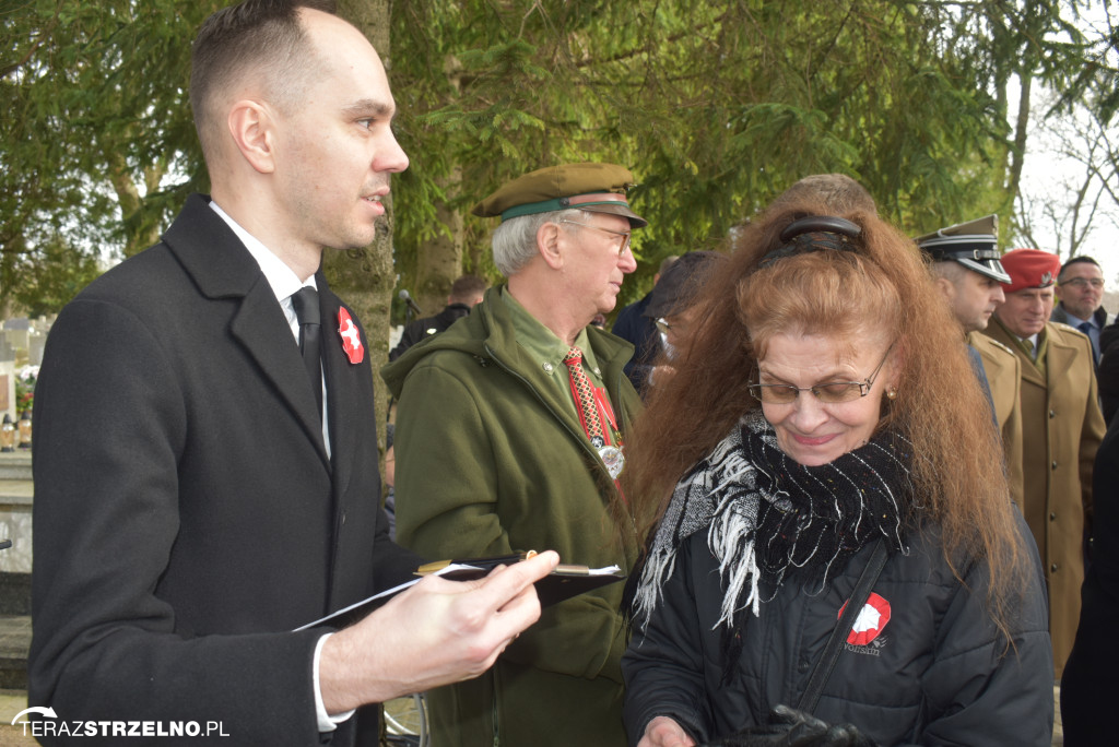 Uroczystość upamiętnienia zamordowanego w Strzelnie Żołnierza Niezłomnego  - Leona Wesołowskiego ps. Wichura