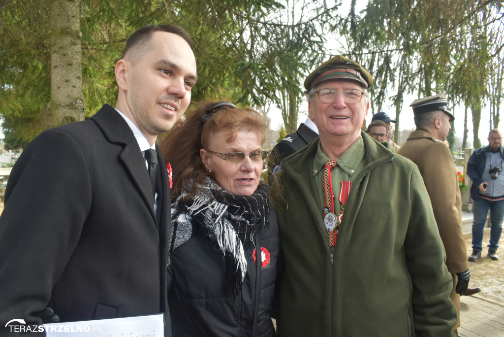 Uroczystość upamiętnienia zamordowanego w Strzelnie Żołnierza Niezłomnego  - Leona Wesołowskiego ps. Wichura