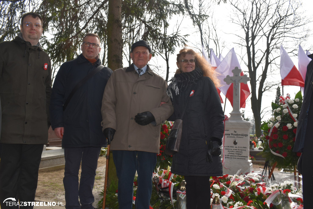 Uroczystość upamiętnienia zamordowanego w Strzelnie Żołnierza Niezłomnego  - Leona Wesołowskiego ps. Wichura