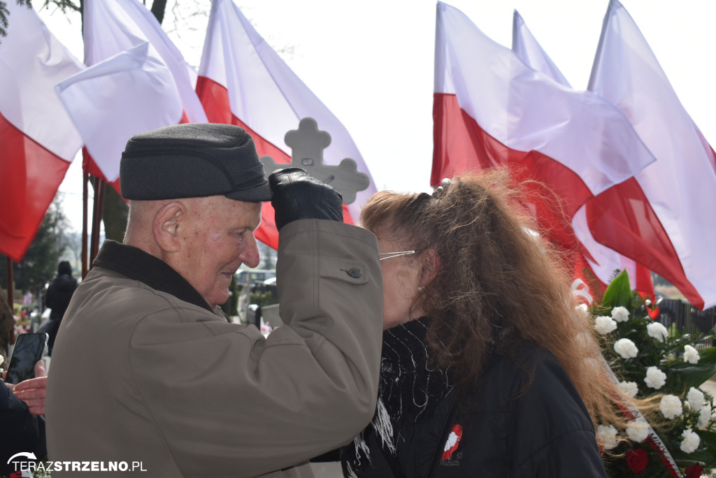 Uroczystość upamiętnienia zamordowanego w Strzelnie Żołnierza Niezłomnego  - Leona Wesołowskiego ps. Wichura